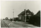 Öttum station 1905. Västergötland-Göteborgs Järnväg, VGJ.
