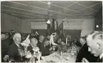 Från den av Kungliga Järnvägsstyrelsen arrangerande festmåltiden den 30 September 1933 å Centralhotellet i Arvidsjaur i anledning bandelens Arvidsjaur - Sorsele öppnande för allmän trafik.