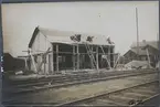 Bygget av den nya dressinboden vid Göteborgs station.