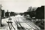 Värtan station inför elektrifieringen.