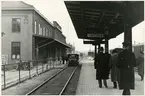 Inför elektrifieringen på Eskilstuna central.