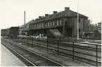 Inför elektrifieringen på Eskilstuna central.