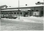 Caféet på Nässjö station från gatusidan.