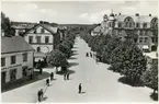 Vetlanda. Storgatan och Sparbanken