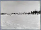 Bilden visar tunnelutloppet vid Lillselet, under kraftverksbygget i Porjus åren 1910-1915.