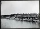 Broplatsen vid Lappstrupen på linjen mellan Skelleftehamns övre och Rönnskärsverken.