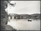 Järnvägsbron över Ljusnan på linjen mellan Mårdnäs och Landafors på statsbanan Kilafors-Söderhamn-Stugsund.