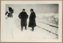 Linjen mellan Elslöv och Örtofta. Snöröjning på grund av snö