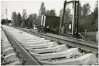 Betongslipers, på sträckan mellan Nässjö-Sävsjö 1953.