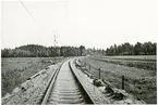 Betongslipers, på sträckan mellan Nässjö-Sävsjö 1953.