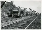 Rälsläggning.
Bilder tagna under Kungliga Järnvägsstyrelsens byrådirektör Thorsten Prambergs studieresa i Tyskland 1939.