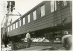 Tåg 93, Nordpilen, efter urspårning på sträckan mellan Simeå och Undersvik 1956-03-27.