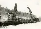 Tåg 93, Nordpilen, efter urspårning på sträckan mellan Simeå och Undersvik 1956-03-27.