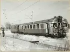 Rälsbuss Statens Järnvägar, SJ YCo6 834 efter olyckan på Koskivaara station 1955.