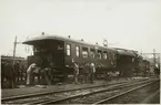 Kollision med passagerarvagn Statens Järnvägar, SJ C 2514 vid växling på Stockholm Centralstation mars 1930.