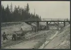 Skärning vid Kälsberg med prov vägbron