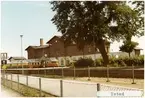 Ystad station 1971. Ystad - Eslövs Järnväg, YEJ. Stationen öppnades 1865. 
Övergick till Statens Järnvägar, SJ 1941. K-märkt 1986. Banan elektrifierades 1996.