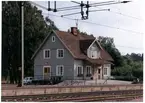 Trafikplats har blivit nybyggd 1916. Stationshus i trä.