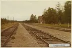 Station anlagd 1915. En- och enhalvvånings träbyggnad.