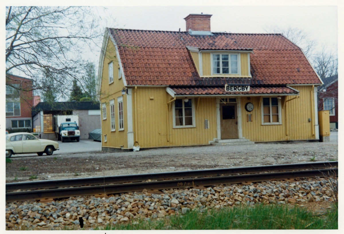 Bergby station omkring år 1972.