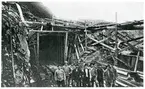 Brobyggnad vid Nuoljatunneln. Östra mynningen av tunneln genom Nuoljafjället.