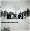 Banbyggnad Inlandsbanan.
Rälsläggning vid Jokkmokk.