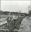 Järnvägsbygget på linjen mellan Krisitanstad-Karlshamn.