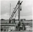 Ledningsbryggan hissas på linjen Helsningborg - Hässleholm.