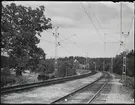 På linjen mellan Stockholm - Södertälje. El-driften av västra Stambanan.