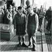 Krigsfångar i samband med krigsfångeutväxlingen i södra Sverige under Andra Världskriget.
