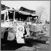 Krockskadad Scania-Vabis B63. Statens Järnvägar, SJ buss 1869.