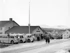 Statens Järnvägar, SJ buss 2012 och SJ buss 1144 uppställda i Funäsdalen.