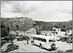 Statens Järnvägar, SJ buss vid Svinesund tullstation.