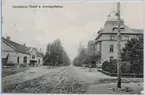 Sandvikens hotell och järnvägsstation.