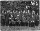 Gruppfoto av uniformerad personal, Stockholm Central.