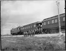 Elektrotekniska utskottet i Verein Deutscher Eisenbahnverwaltungen resa i Norrbotten år 1923. Här fotograferade vid Statens Järnvägar, SJ Pa 27.