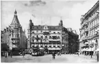 Hotell Anglais och spårvagnstrafik i Stockholm.