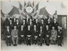 Statens Järnvägar, SJ:s personalgruppfoto. 1955-års guldmedaljör utdelning.