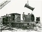 Skrotning av ånglok.