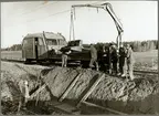 Underhåll av sträckan mellan Harsjön och Bälgviken 1967.