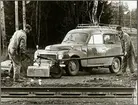 Underhållsarbete på sträckan mellan Harsjön och Bälgviken 1967.