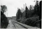 Linjebild från sträckan mellan Jakobsberg och Kallhäll.