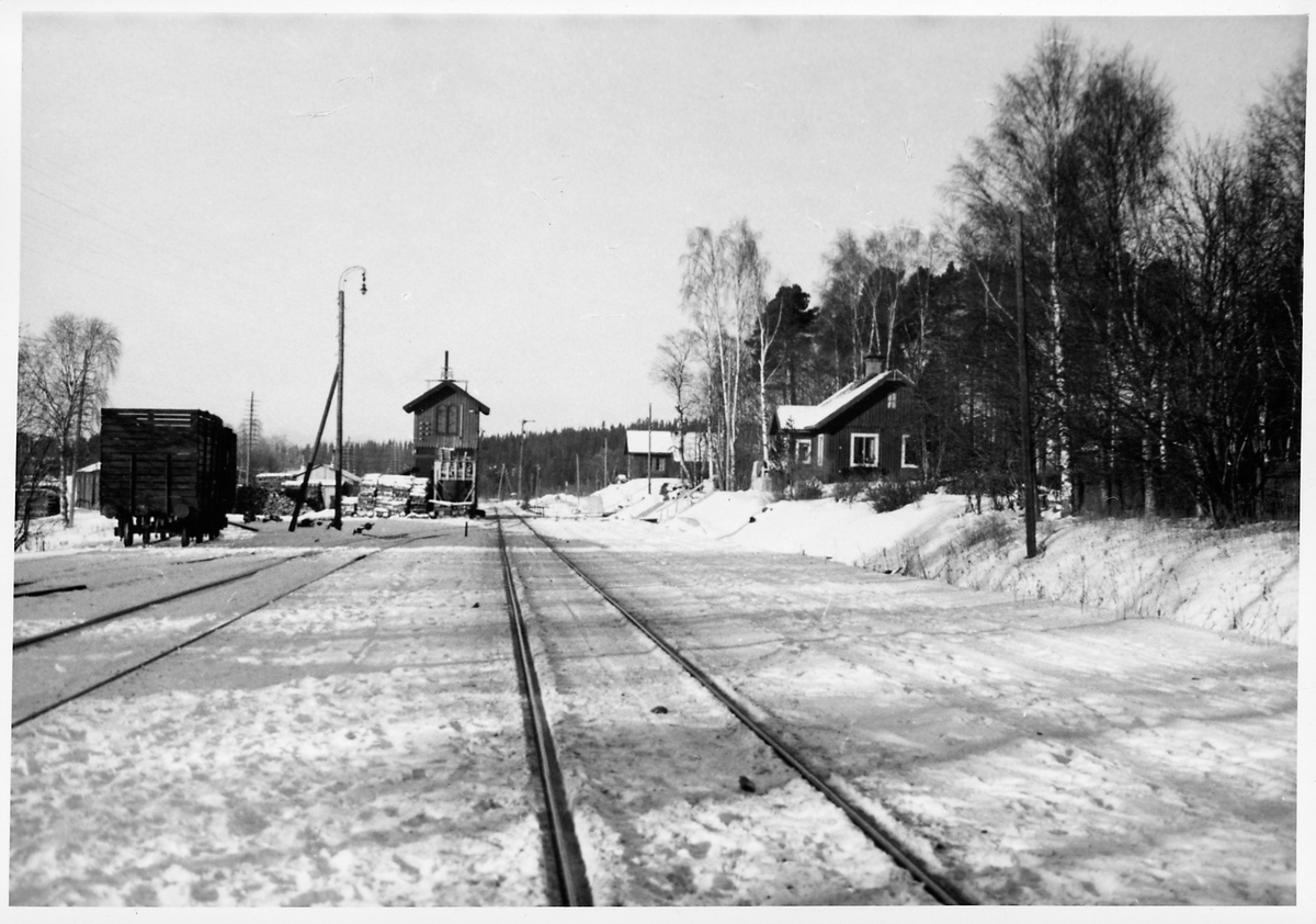 Bangårdens västra änden i Trångsviken.