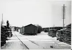 Industrispår vid Trångsvikens station.