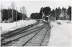 Strömsbro station, vintertid.