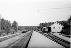 Ljusne station riktning mot Söderhamn.