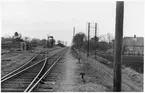 Bangården vid Kvindinge station.