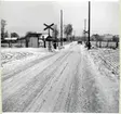 Järnvägsövergång vid Nybygget, på sträckan mellan Klippan och Ljungbyhed.