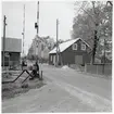 Järnvägsövergång vid Rinkaby på sträckan mellan Kristianstad och Åhus.