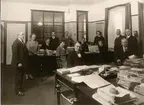 Personal vid Kontrollkontoret, avdelningen för persontrafik (militäravd) 1929.